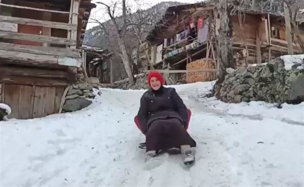 Artvin'de kızak keyfi 3
