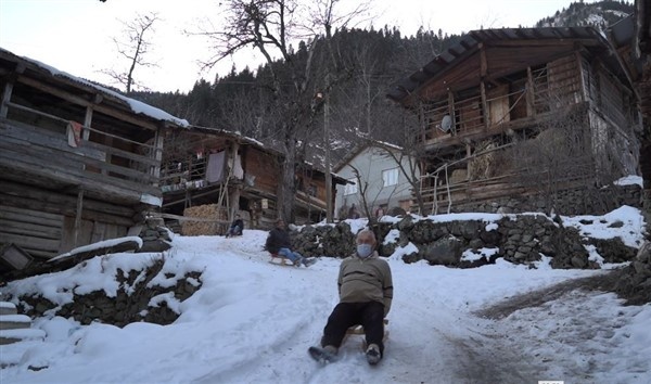 Artvin'de kızak keyfi 7