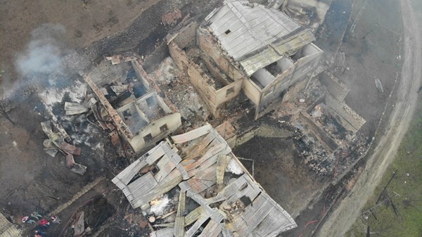 Trabzon'da yangının hasarı gün ağarınca ortaya çıktı 4