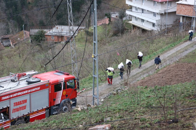Araklı'da 7 ev yanmıştı, bölgede son durum 14