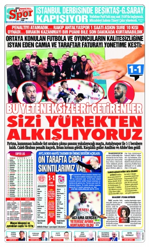 Trabzon Gazetelerinden Trabzonspor manşetleri: Bu golcülerle puana da şükür 8