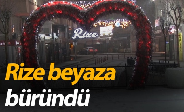 Rize beyaza büründü. 20 Ocak 2021 1