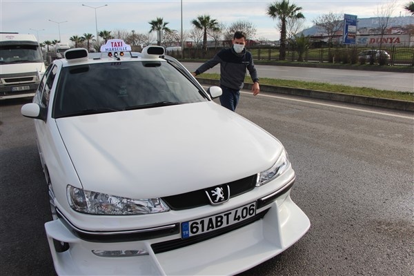 Filmden etkilenen Trabzonlu aracını bu hale getirdi 5