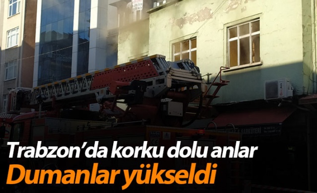 Trabzon'da korku dolu anlar! Dumanlar yükseldi 1