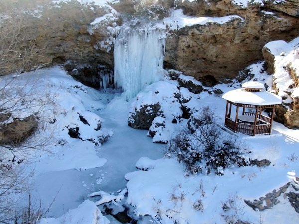 Sırakayalar Şelalesi'nde buzdan şölen 4