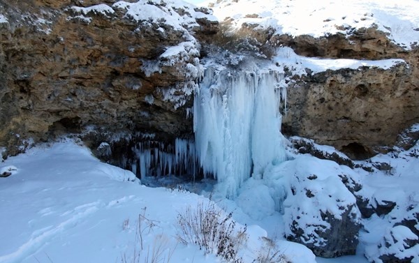 Sırakayalar Şelalesi'nde buzdan şölen 6