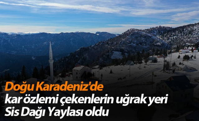 Doğu Karadeniz'de kar özlemi çekenlerin uğrak yeri Sis Dağı Yaylası oldu 1