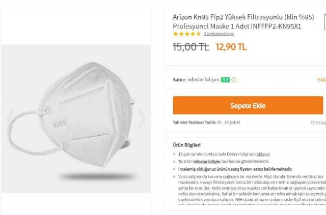 Bakanlık koronavirüsü geçiren maskelerin markalarını açıkladı 12