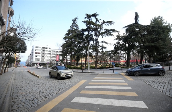 Trabzon sokaklarında kısıtlama sessizliği 11