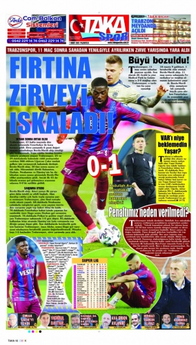 Trabzon Gazetelerinde hakemlere öfke hakim: Hırsız VAR 3