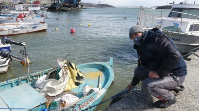 Trabzon'da denizi çamur kapladı 9