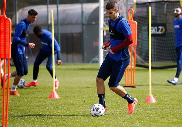 Trabzonspor  MKE Ankaragücü ile sahasında yapacağı maçın hazırlıklarını sürdürdü. 18 Mart 2021 14
