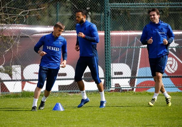 Trabzonspor  MKE Ankaragücü ile sahasında yapacağı maçın hazırlıklarını sürdürdü. 18 Mart 2021 31