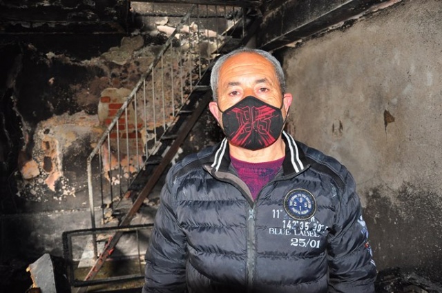 Kazan dairesinde başlayan yangın 5 evi küle çevirdi 4