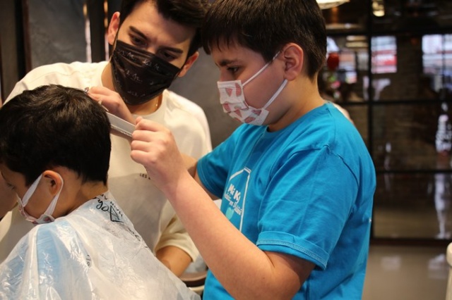 Özel çocuklarla 'Engelsiz Tıraş' etkinliği 5