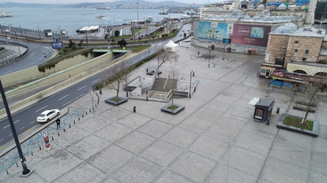 İstanbul meydanlarında kısıtlama sessizliği. Foto Galeri 9