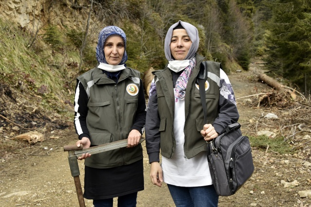 Gümüşhane'nin kadın orman muhafaza memurları görev başında! 14