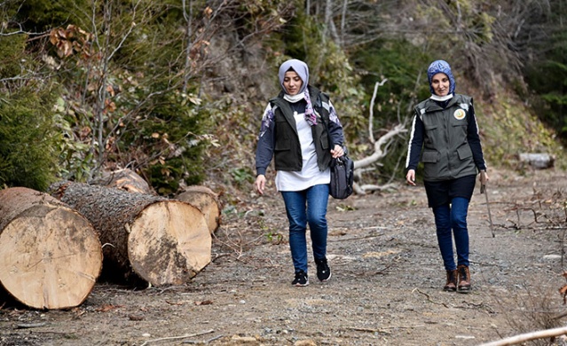 Gümüşhane'nin kadın orman muhafaza memurları görev başında! 1