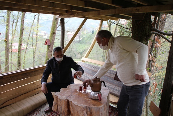 Rize'de marangozun pandemi sığınağı 6