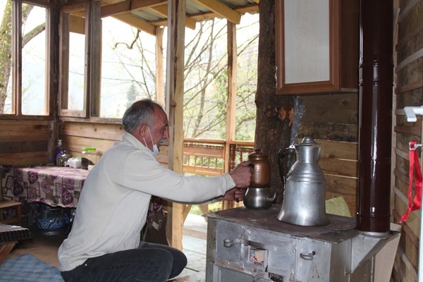 Rize'de marangozun pandemi sığınağı 4