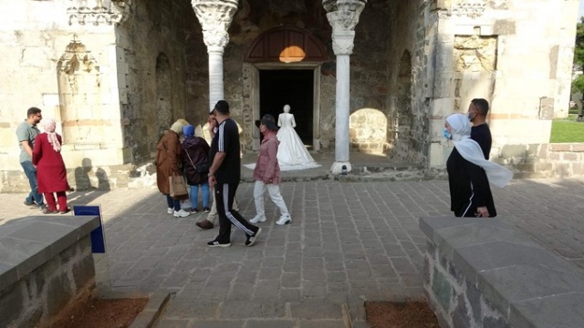 Trabzon'un Ayasofya'sına ziyaretçi akını 9