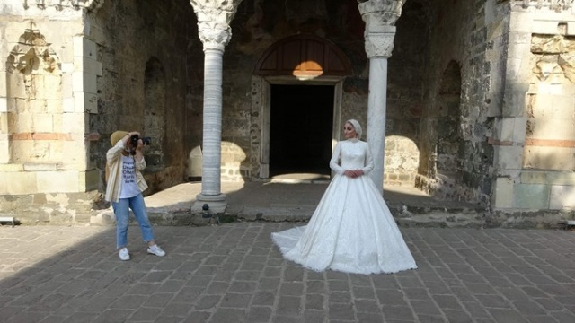 Trabzon'un Ayasofya'sına ziyaretçi akını 3