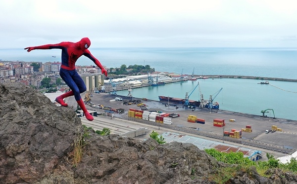 Örümcek Adam memleketi Trabzon'da 2