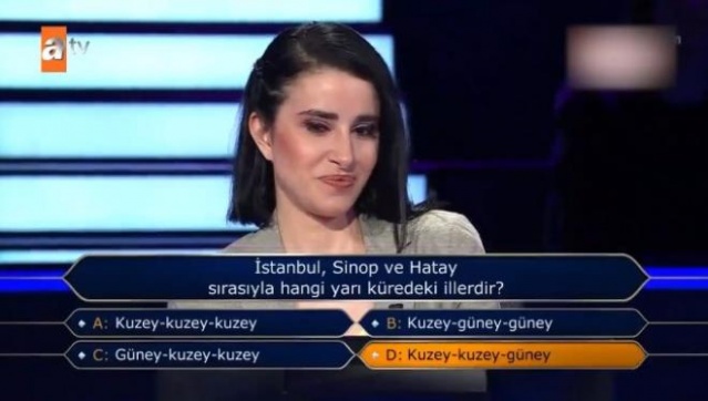 Milyoner'e damga vuran soru! 3