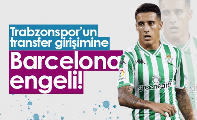 Trabzonspor'un transferine Barcelona engeli 1