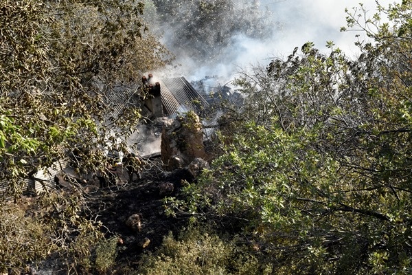 Gümüşhane’de yangın! 3 hektarlık alan 4 ev küle döndü 13