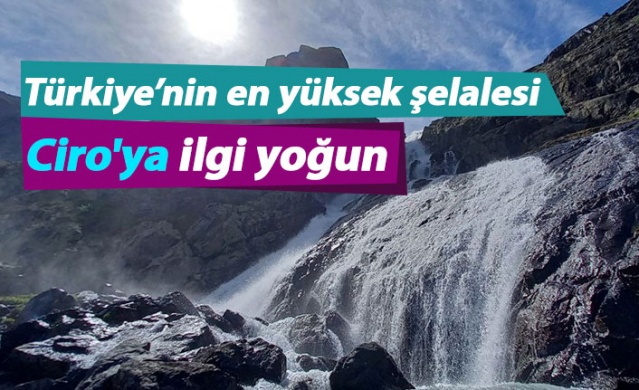 Türkiye’nin en yüksek şelalesi Ciro'ya ilgi yoğun 1