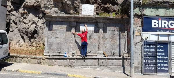 Trabzon'da tarihi çeşmeler hayat buldu 9