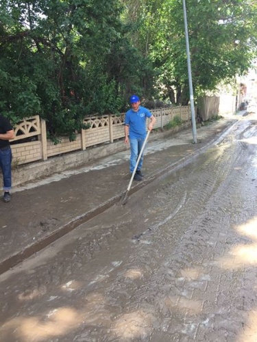 Giresun'da taşkın sonrası hasar tespiti 10