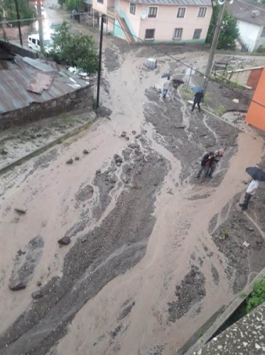 Giresun'da taşkın sonrası hasar tespiti 16