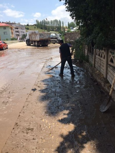 Giresun'da taşkın sonrası hasar tespiti 14