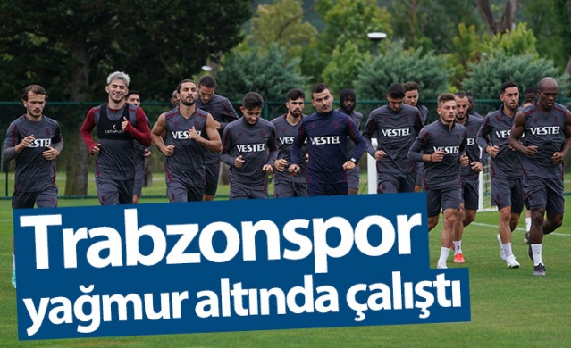 Trabzonspor yağmur altında çalıştı 1