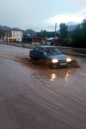 Gümüşhane'yi sel vurdu! Sadece 10 dakika 2