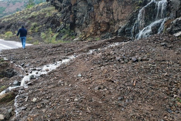 Gümüşhane'yi sel vurdu! Sadece 10 dakika 14