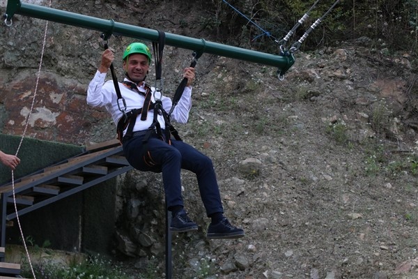 Maçka'da macera parkı ziyaretçilerini ağırlıyor 2