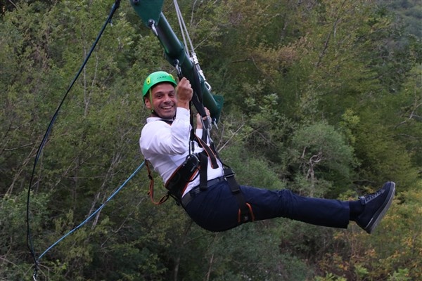 Maçka'da macera parkı ziyaretçilerini ağırlıyor 13