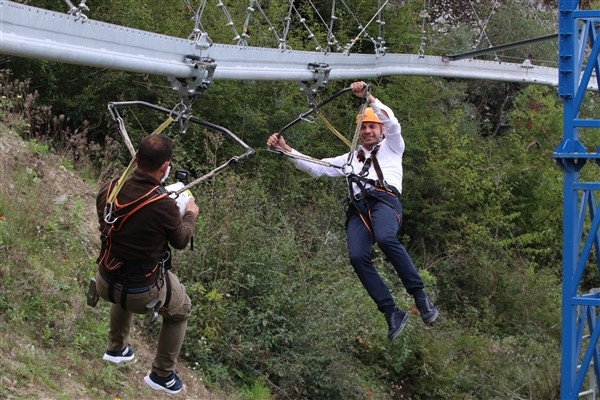 Maçka'da macera parkı ziyaretçilerini ağırlıyor 4