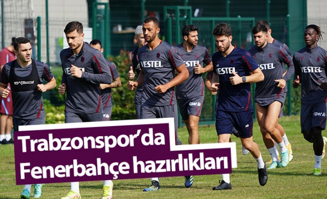 Trabzonspor Fenerbahçe maçı hazırlıklarını sürdürdü 1
