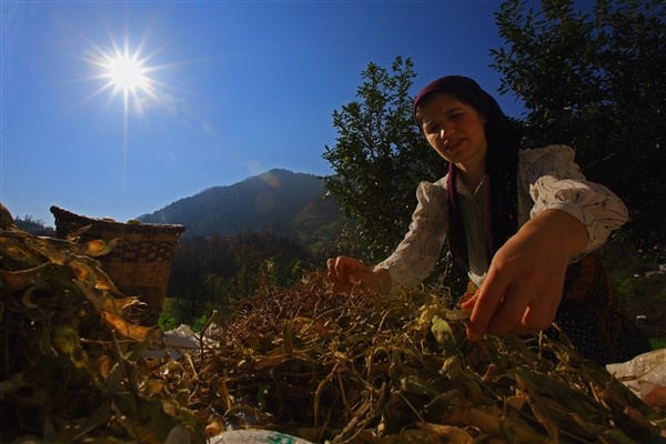 Karadenizli kadınlar kış hazırlıklarını sürdürüyor. 6