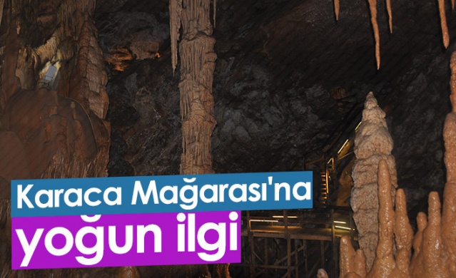 Karaca Mağarası'na yoğun ilgi 1