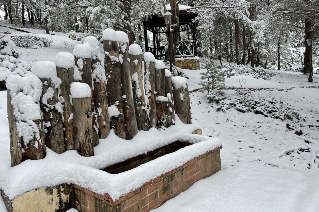Limni Gölü'nden eşsiz kar manzaraları 7
