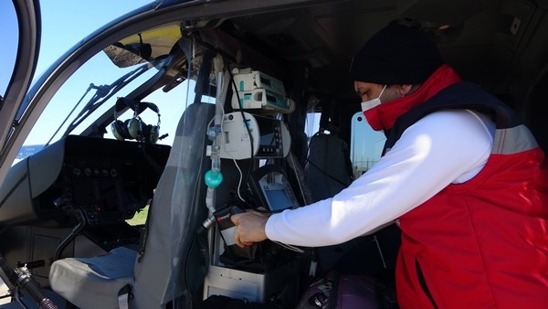Trabzon'da Hava 61 hastaları yetiştirmek için uçuruyor 6