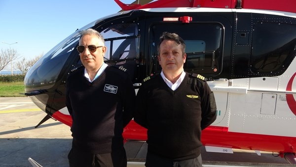 Trabzon'da Hava 61 hastaları yetiştirmek için uçuruyor 5