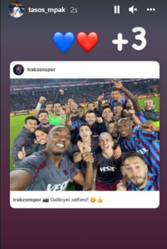 Trabzonsporlu futbolcuların galibiyet paylaşımları 8