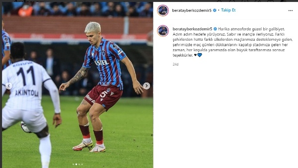 Trabzonsporlu futbolcuların galibiyet paylaşımları 5