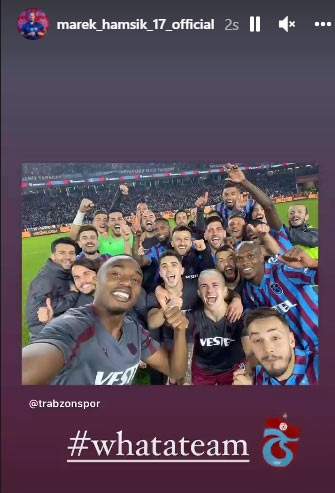 Trabzonsporlu futbolcuların galibiyet paylaşımları 11